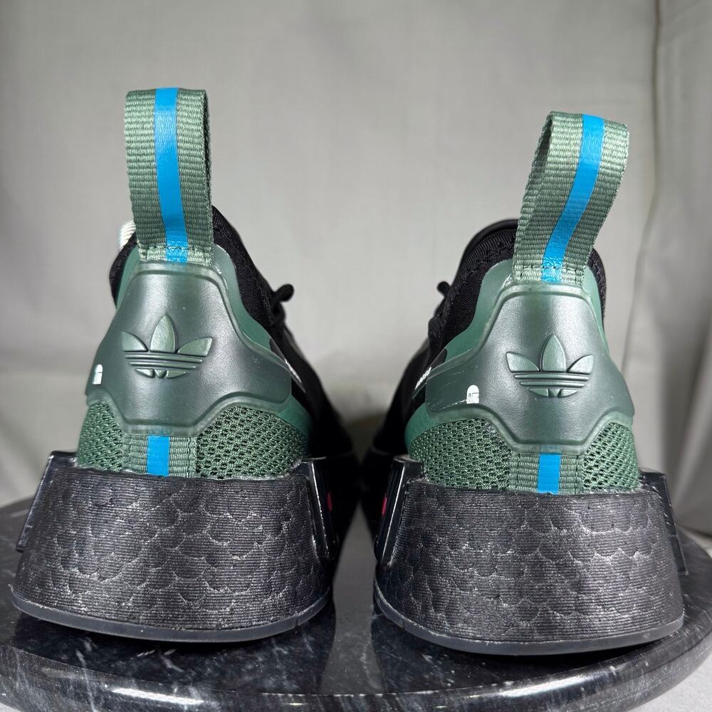 Adidas NMD R1 Star Wars Boba Fett‎ Athletic Sneaker Black/Green Men’s Size 7 US - Picture 4 of 8